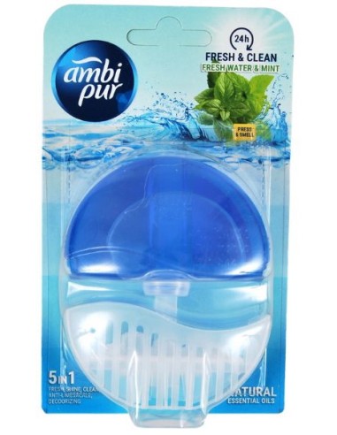 Ambipur Tavoletta Deodorante E Igienizzante Wc - 55ml - Fresh Water & Mint